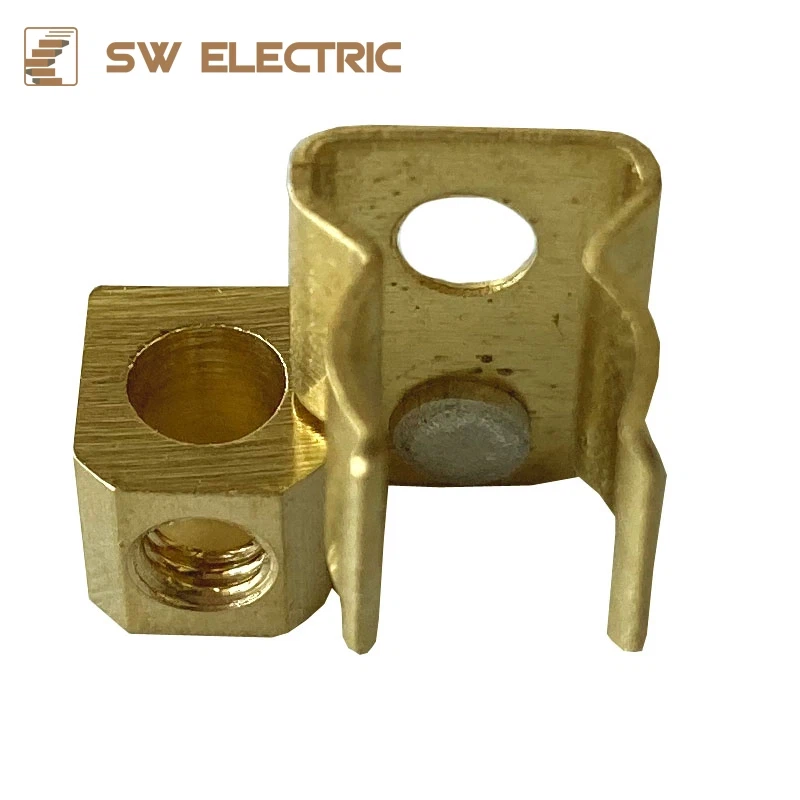 stamping ，brass material socket part brass extension VIMA model switch part